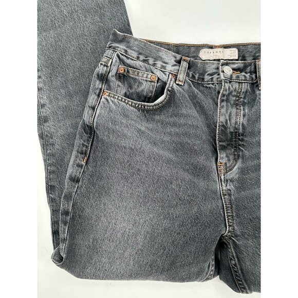 Topshop Editor Gray Denim Women's Jeans Button Fly W20 L29 - Picture 5 of 12